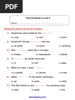 Test 2 Based on Unit 3 Mr m Abo Nar (Darsenglizy.com موقع درس انجليزي)