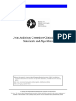 Joint Audiology Committee Algorithms