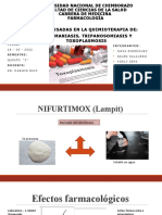 Drogas usadas en la quimioterapia de leishmaniasis, tripanosomiasis y toxoplasmosis