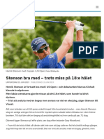 Stenson Bra Med - Trots Miss På 18:e Hålet - SVT Sport