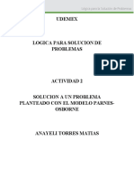 Uni 1 Act 2 SOLUCION A UN PROBLEMA PLANTEADO CON EL MODELO PARNES-OSBORNE