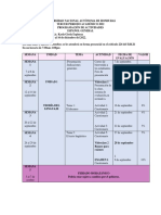 Programación de Actividades Español General - III PAC 2022