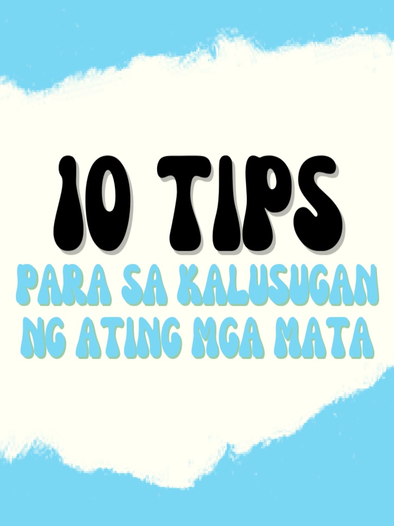 10 Tips For Eye Health PDF