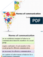 Norms of Communication - 2020