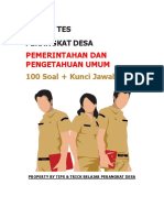 4 - Soal - Ujian - Perangkat - 100 - Soal - Pemerintahan - Desa - & - Pengetahuan Umum