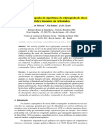 Análise Do Desempenho de Algoritmos de Criptografia de Chave Pública Baseados em Reticulados - V - 2.0