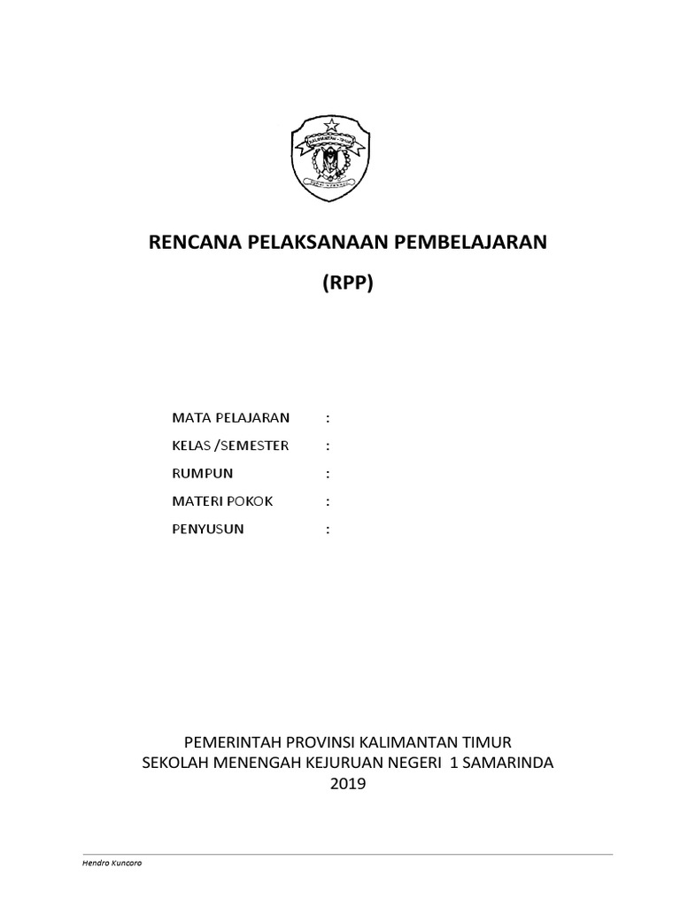 Format RPP PDF