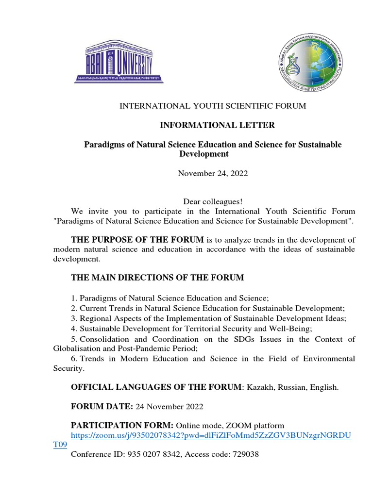 Informational Letter | PDF