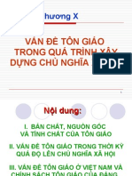 Chuong X - Van de Ton Giao Ton Giao Trong Qua Trinh Xay Dung CNXH