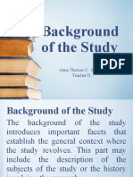 Background of The Study