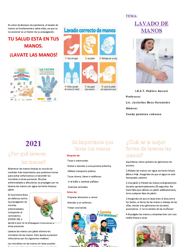 Importancia del Lavado de Manos | PDF | Lavado de manos | Microbiología