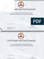 Certificado participação projeto rádio praça