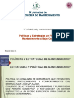 Políticas y Estrategias Un Plan de Mantenimiento A Bajo Costo