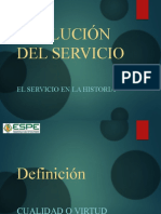 Evolución de los servicios a través de la historia