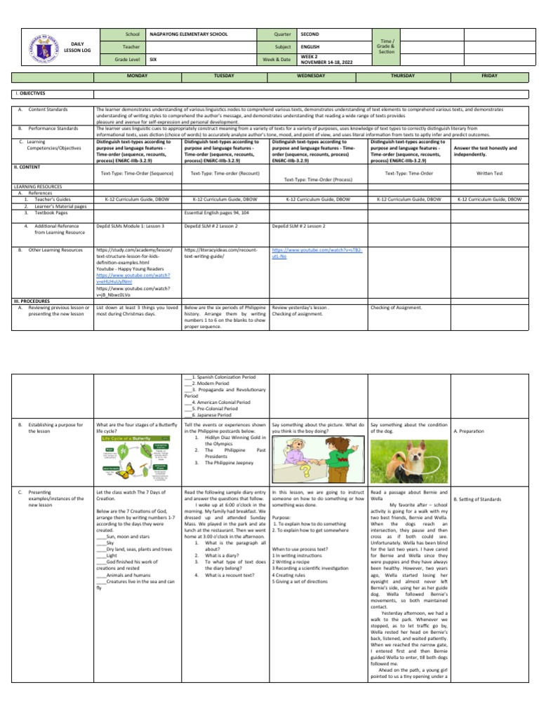 Week 2 - Q2 - DLL-English.. | PDF