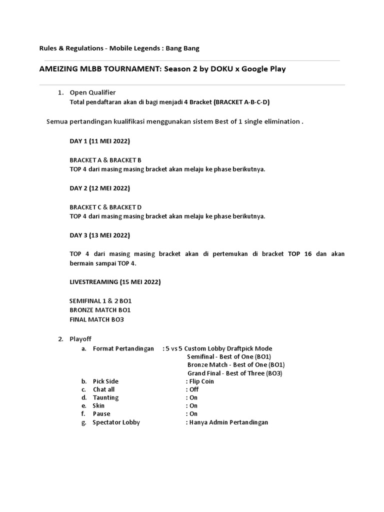 Guidebook Mlbb Tournament Pdf