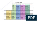 Horario Mes Agosto 2020