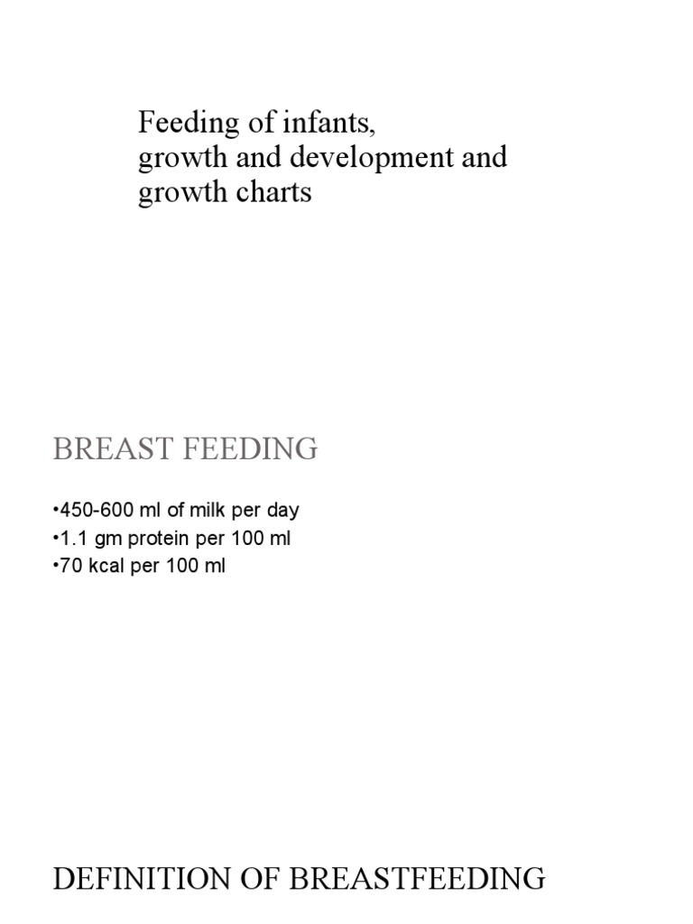 MCH-4-Feeding of Infants, Growth and Development, Growth Chart | PDF