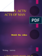 Human Acts Acts of Man
