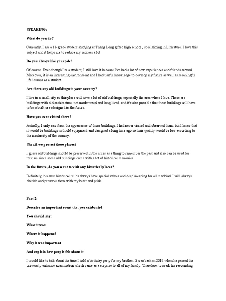 Speaking Ielts | PDF