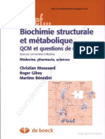 Biochimie Structurale Et Métabolique - QCM Et Questions de Révision