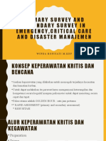 Primary Survey and Secondary Survey in Emergency and