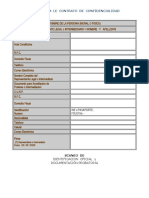 Datos para Contrato de Confidencialidad