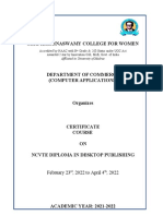 Certificate Course Report