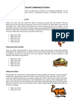 Classical Conditioning Worksheet 1