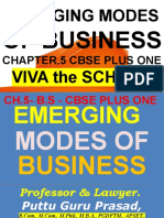 Emerging Modes of Business XI VIVA XI Business Studies