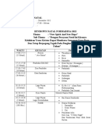 Rundown Acara Natal FORMADESA 2022