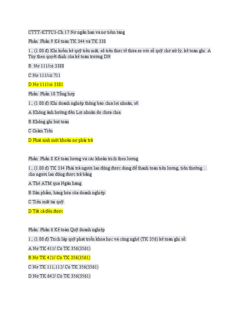 c17 đề khác | PDF