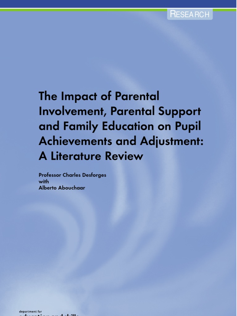 Parental Involvement and School Achievement | PDF | Experiment | Parenting
