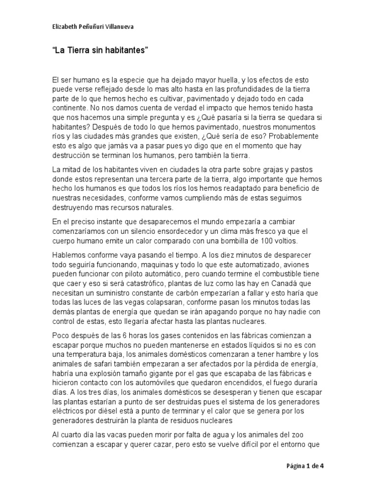 La Tierra sin Humanos: Un Futuro Posible | PDF | Mar | Dióxido de carbono