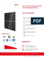 Half Cut Mono Crystalline Solar Module ESM 390/395/400/405/410S High Efficiency and Reliability