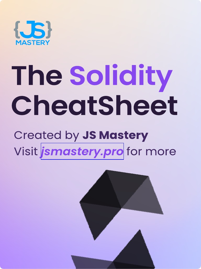 Solidity CheatSheet | PDF | Integer (Computer Science) | Data Type