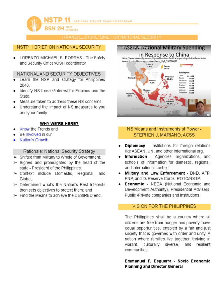 NSTP PDF National Security Occupational Safety And Health