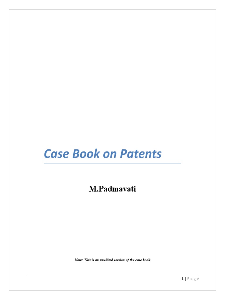 Patent Cases Pdf Patent Patent Claim
