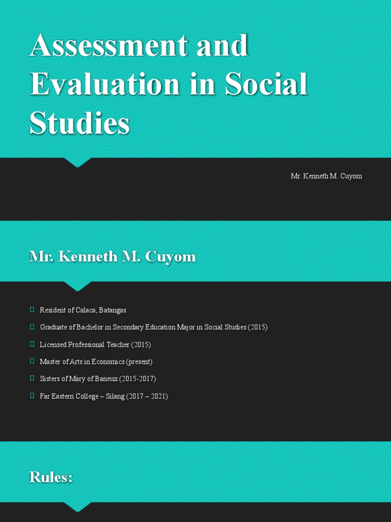 Assessment Strategies in Social Studies | PDF | Educational Assessment ...