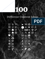 100 Different Content Ideas