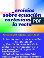 Clase 12.3 Ejercicios Ec. Cartesiana de La Recta