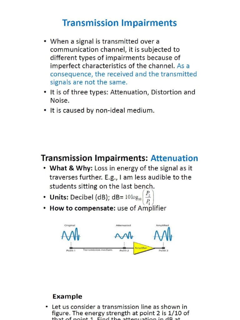 Transmission Impairments Sruti Singh PDF