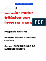 Instalar motor trifásico con inversor manual