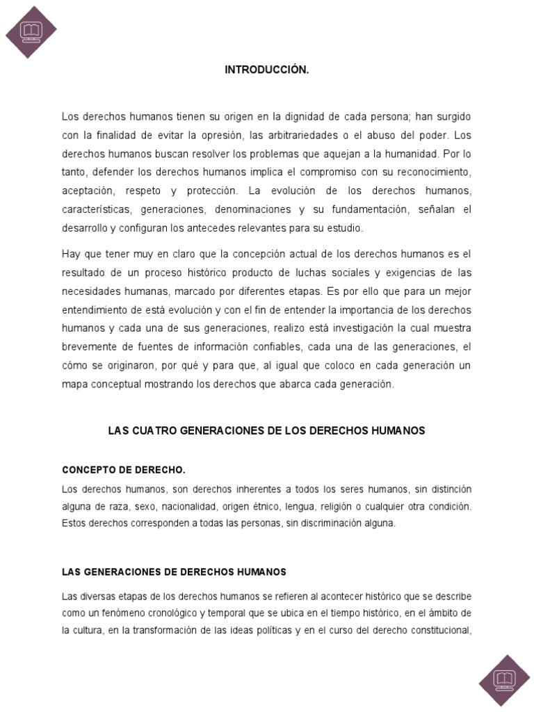 Cuatro Generaciones de Derechos Humanos | PDF | Política | Historia