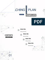 Teaching Plan: Template