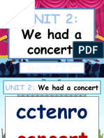 Unit 2-We Had A Concert