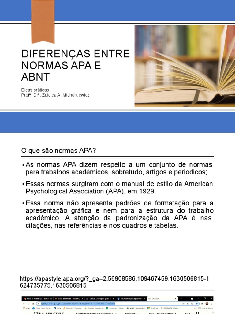Diferenças entre Normas APA e ABNT | PDF | Citação | Pedagogia