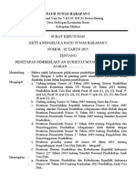 Surat Keputusan Ketua Pengelola Paud Tunas Harapan I NOMOR: 02 TAHUN 2015 Tentang Penetapan Pemberlakuan Kurikulum Paud 2013 Tahun AJARAN