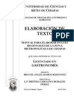 Miguel a. Ramos Martínez Manual Para Elaborar Dulces Regionales de La Zona Metropolitana de Chiapas