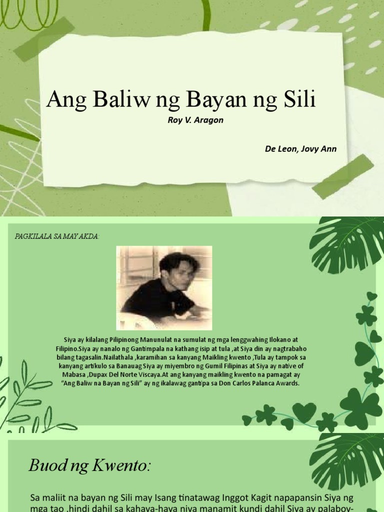Ang Baliw NG Bayan NG Sili | PDF